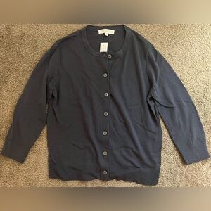 LOFT Dark Blue Knit Sweater NWT
